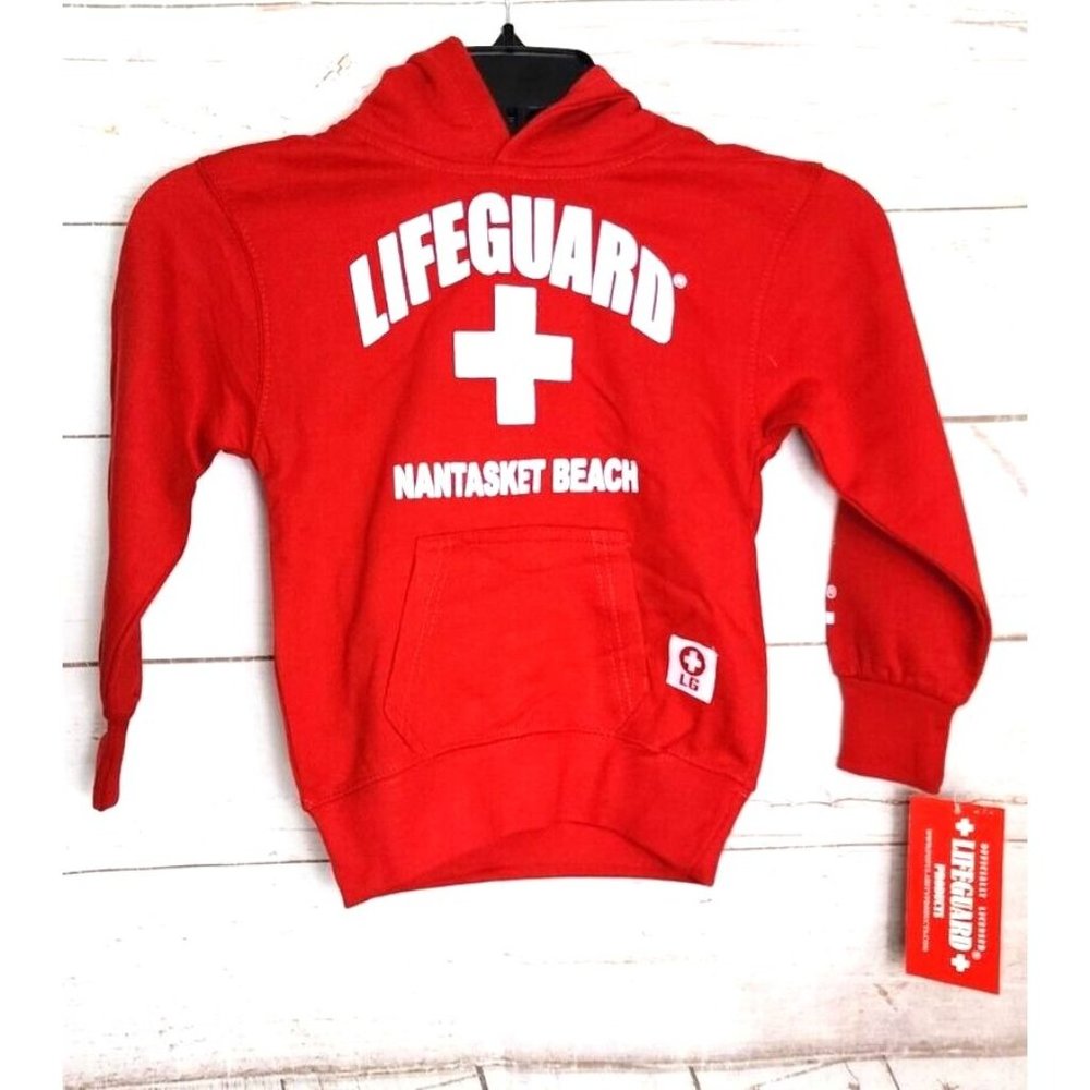 Official Licensed Lifeguard Kids XS 2/4 Nantasket Beach Embroidered Kids Hoodie